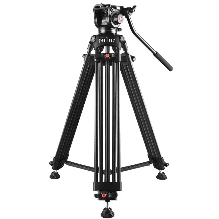 

PULUZ Adjustable Professional Heavy Duty Video Camcorder Aluminum Alloy Tripod with Fluid Drag Head for DSLR / SLR Camera