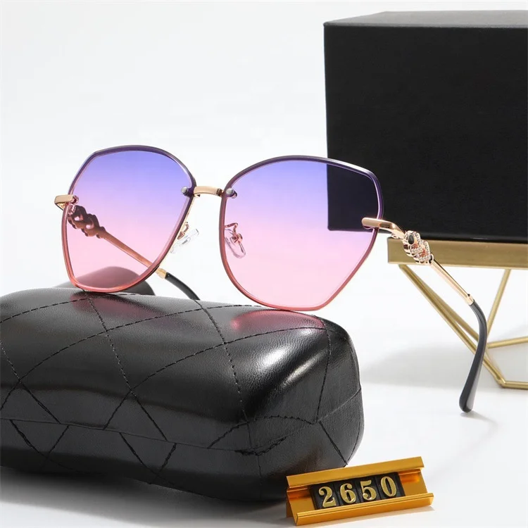 

designer brand sunglasses 2022 glasses women trendy rimless sunglasses
