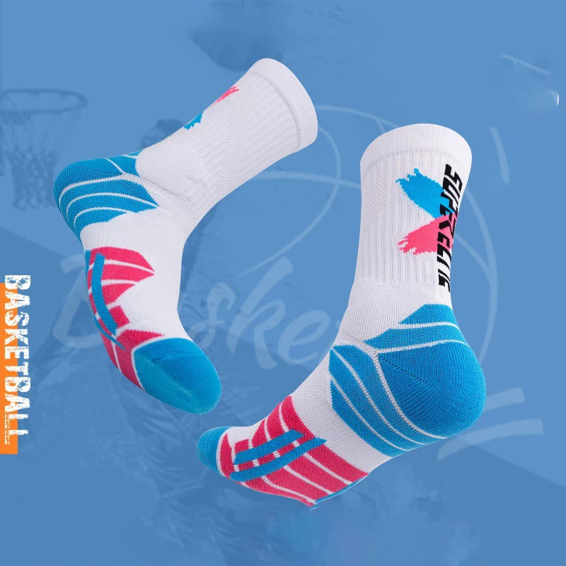 

Jingwen OEM Calcetines Deportivos Crew Basketball Fashion Compression Socks Sport