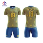 Custom sublimation polyester dry fit team youth soccer wear jersey uniform kits for sale