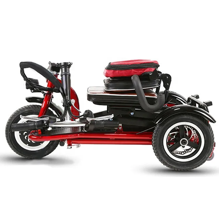 

Top sale 3 wheel electric folding mobility scooter convenient for outdoor use, Red