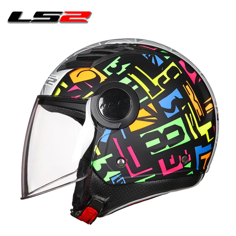 

LS2 motorcycle helmet 3/4 open face summer jet scooter half face motorbike helm capacete casco LS2 OF562 vespa helmets, Many colors available