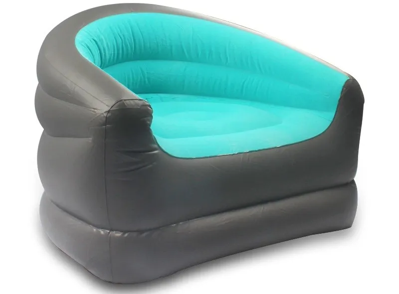 New Comfortable Indoor Living Room Inflatable Lounger Flocked Air Sofa