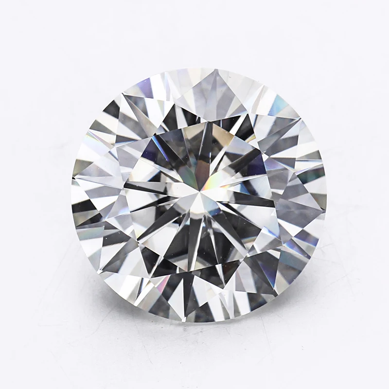 

G H color VVS clarity round hearts and arrows cut synthetic diamond moissanite