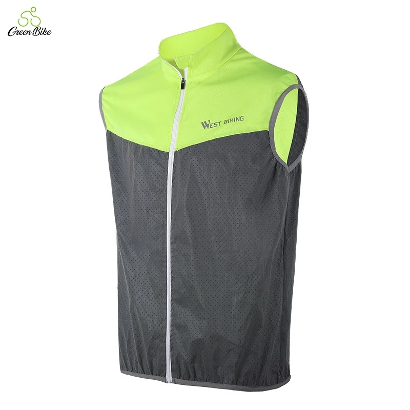 

Fluorescent Yellow Reflective Vest For Bicycle Reflectives Running Cycling Bike Reflective Safety Clothing