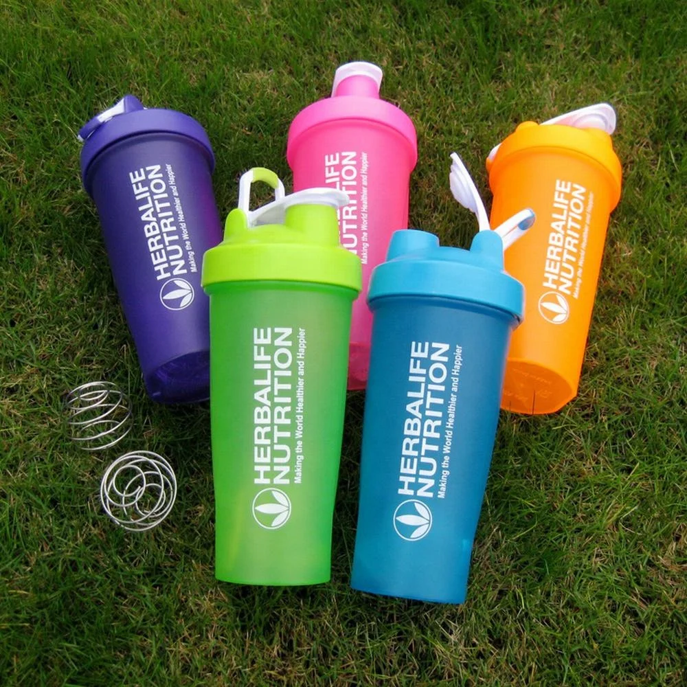 

Ronya custom logo drinking 700ml plastic water bottle protein shaker for fitness, Rose red, black, white, purple, green, blue, orange