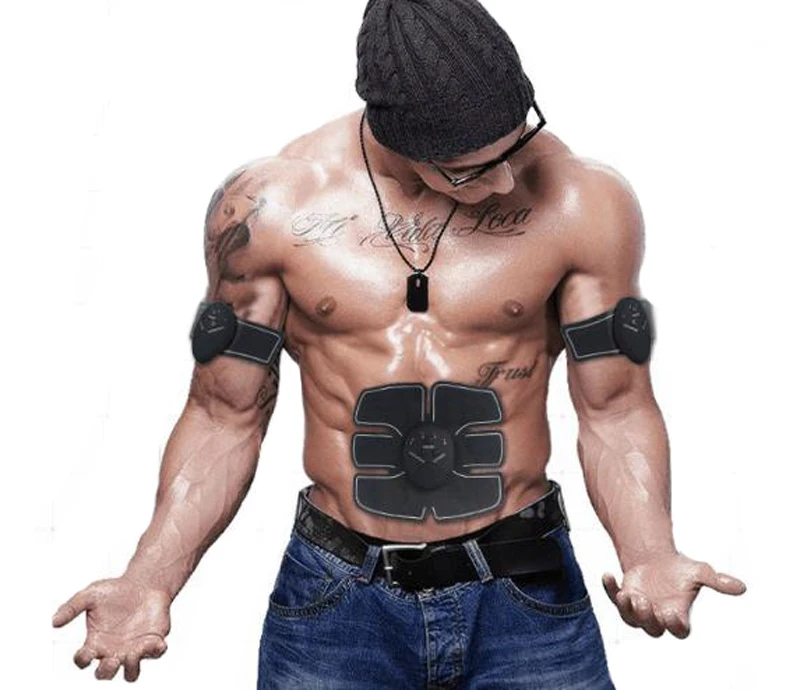 
Mini EMS six pad fitness Electronic ab wireless abs muscle stimulator 