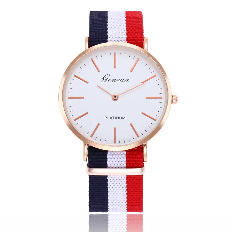 

Fashion Thin nylon quartz watch Student couple simple watch custom wholesale