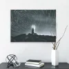 Low price beautiful design canvas picture with art led light