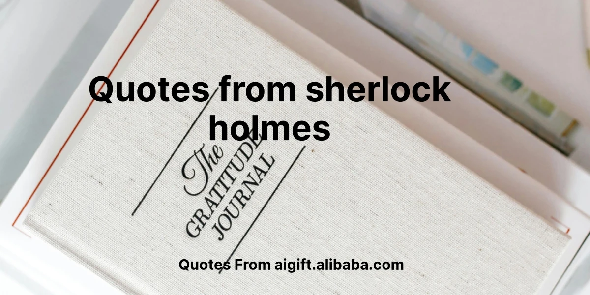 quotes from sherlock holmes