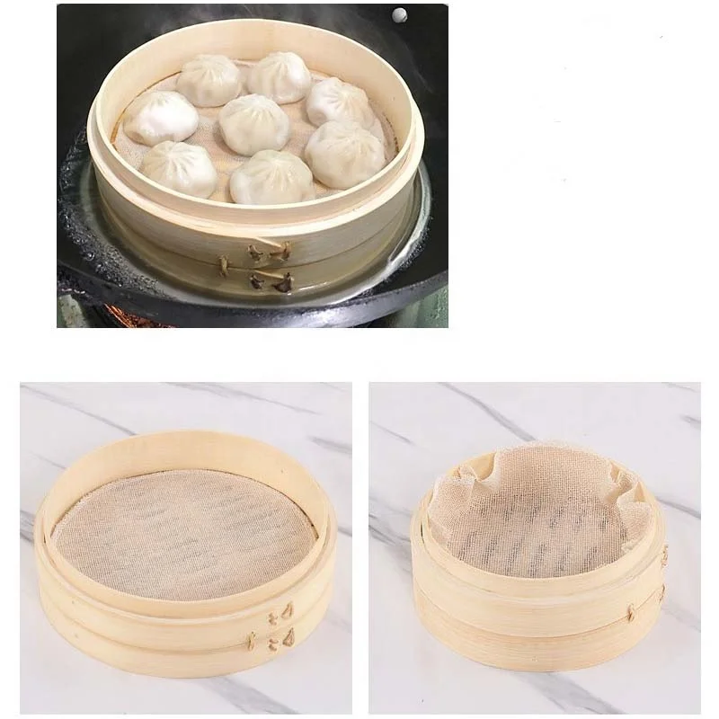 
2020 Eco-friendly Baozi Bamboo Steamer Basket China 