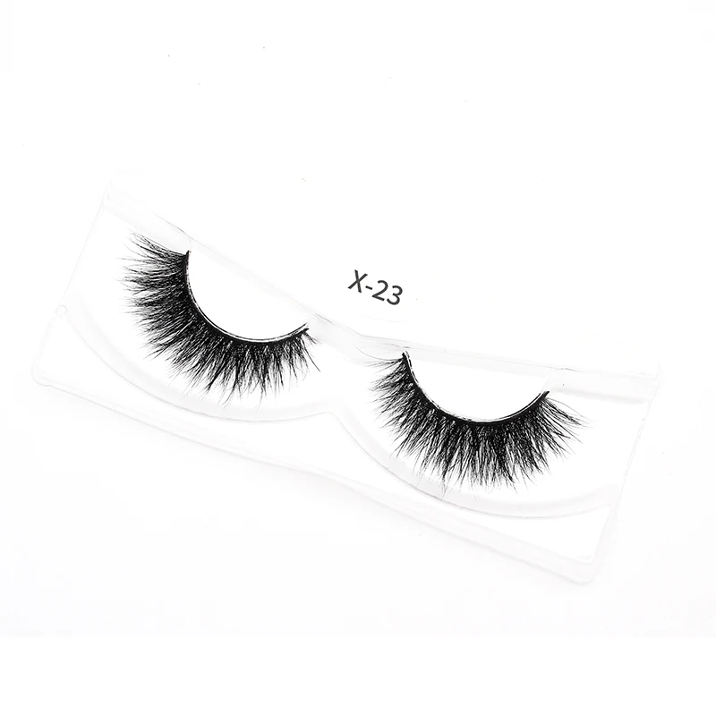

private label high quality natural fake fiber strip false eyelashes, Picture shows