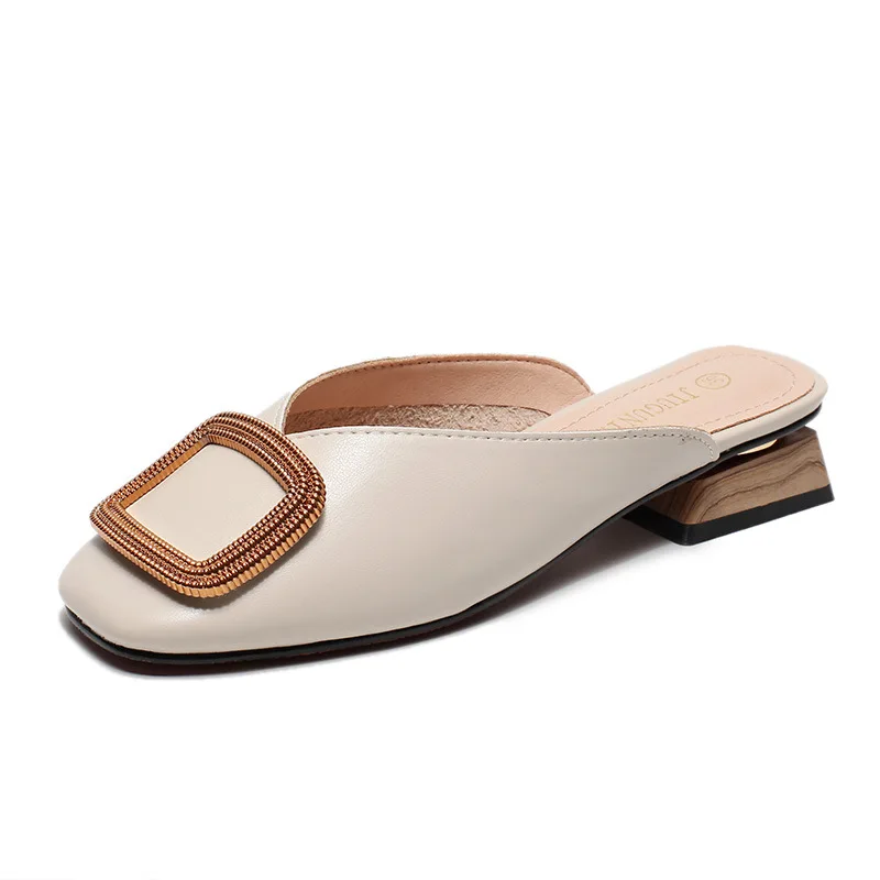 

sh10913a Women's Shoes 2021 Summer Slippers Fashion Casual Mules Office Ladies Low Heels Slides