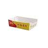 fast serving warmer custom printed brown kraft paper boat white takeaway biodegradable food tray