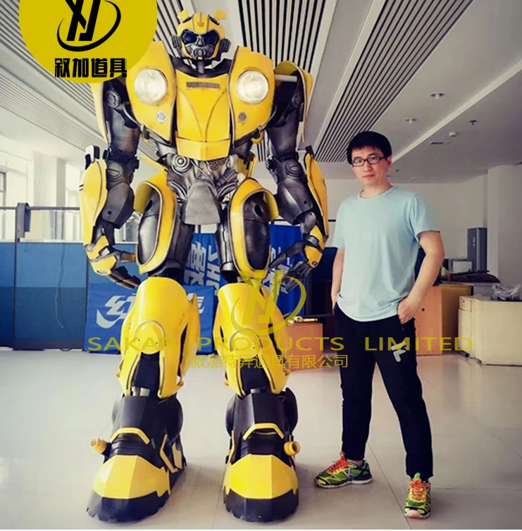 

Realistic transformer suit mascot costume Cosplay Robot Costume Human Wear Performance Costume