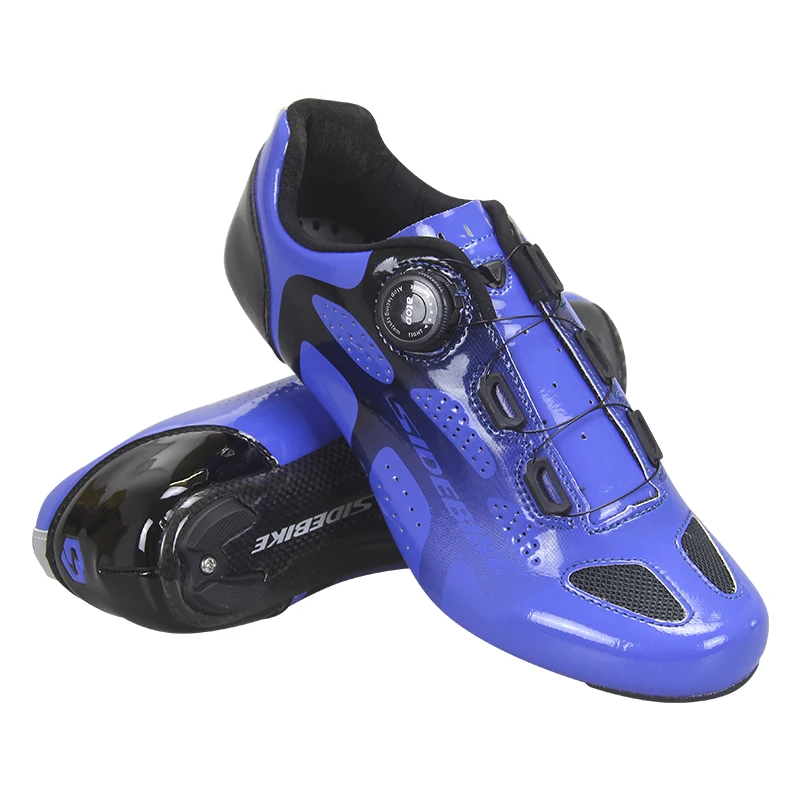 

Professional Manufacturer Cycling Shoes carbon sole Road Bike Shoes SD015 PRO RD, Black and blue
