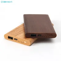 

Original design real bamboo wood travel portable mobile power bank 8000mah 5V 2.1A output fast charger engraved oem odm custom