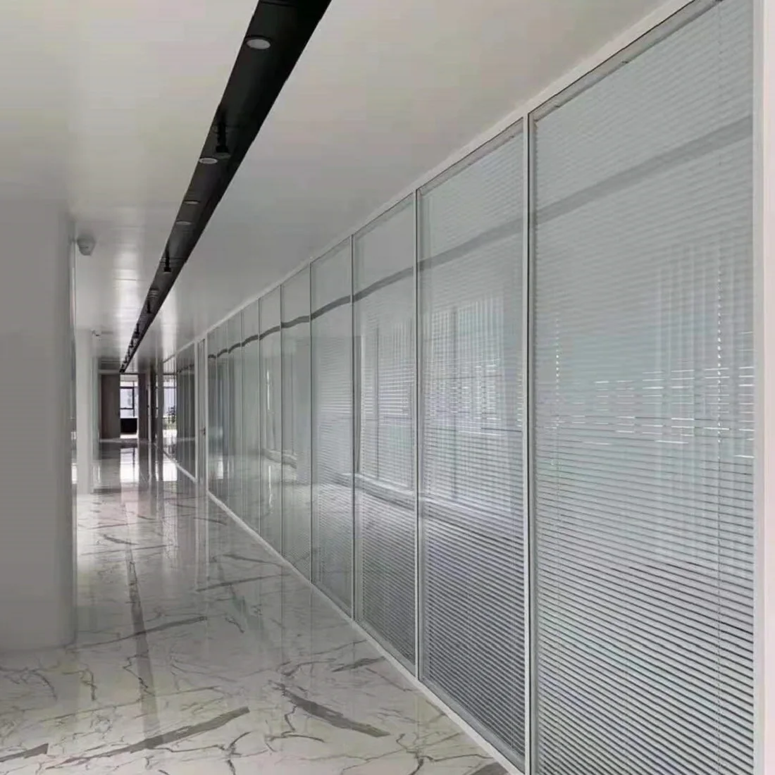 

Glass partition system used in home and office, Custom color