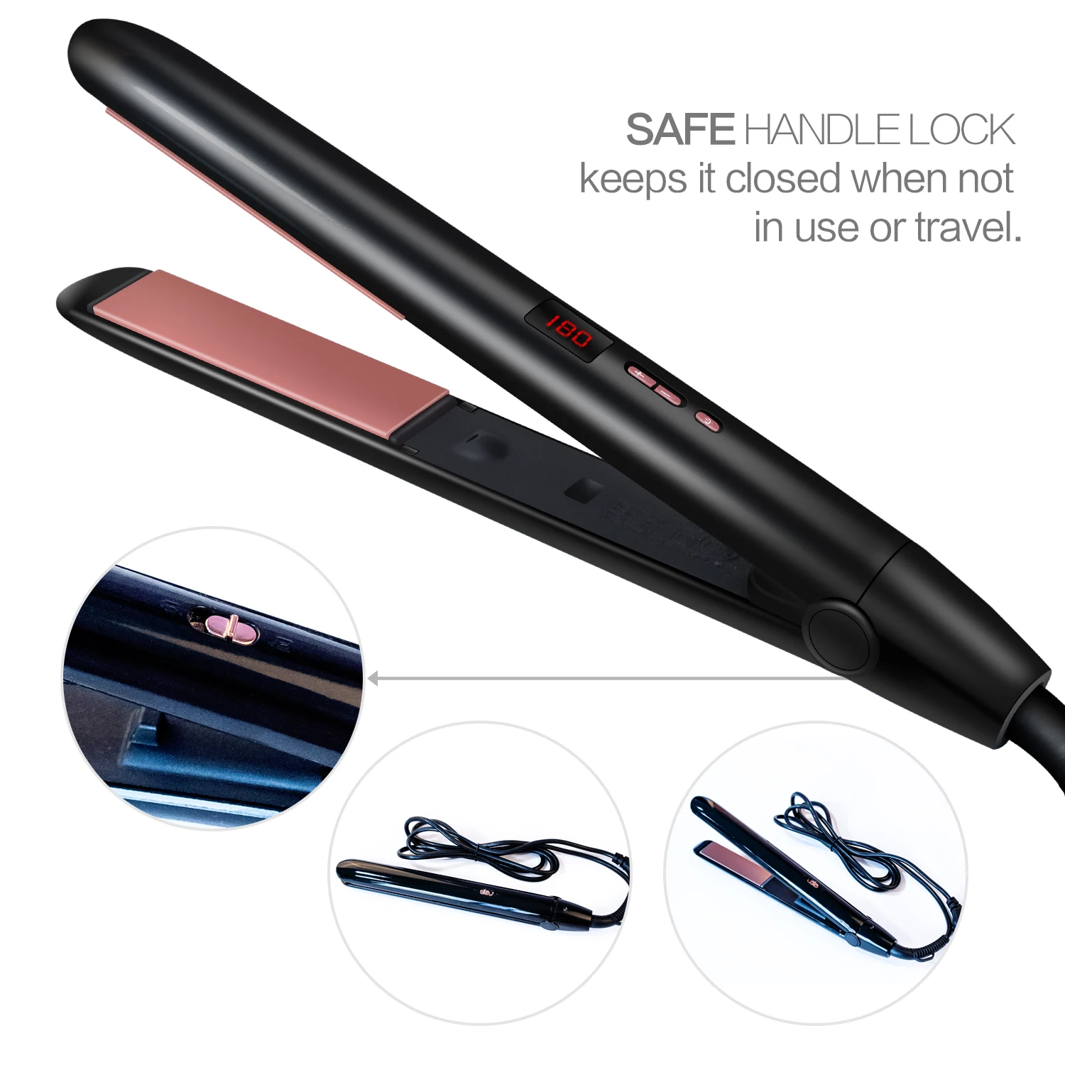 

Professional Hair Straightener Holder Iron Hot Comb Ceramic Hair Straightener Beauty Tool Comb Hair Straightener