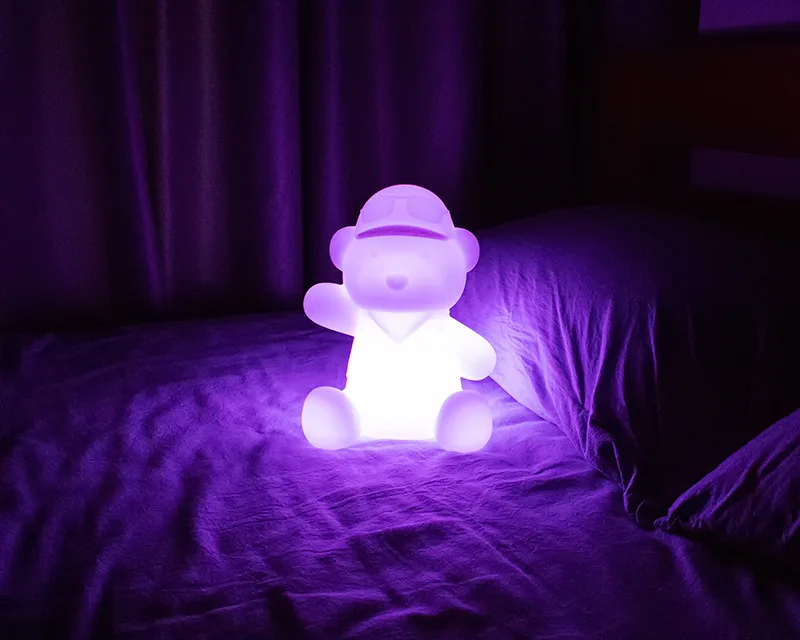 cartoon animal cute nightlights led 16 color changing colorful bear light lamp festival toy gift