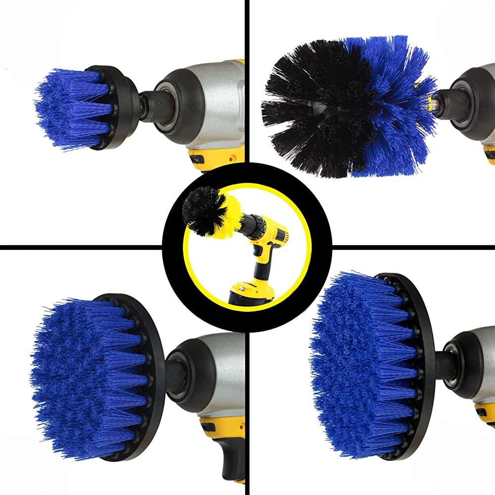 
Shower Cleaning Rotary Drill Brush Kit - Power Brush Scrubber for Bathroom - Grout Cleaning Drill Brush 