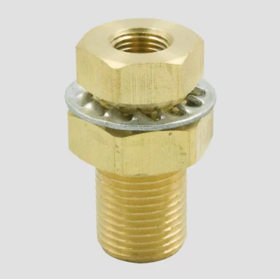 

Brass Pipe Fitting Bulkhead Coupling 1/4" NPT Female, 1-1/2" Length, Bulkhead Tank Fitting