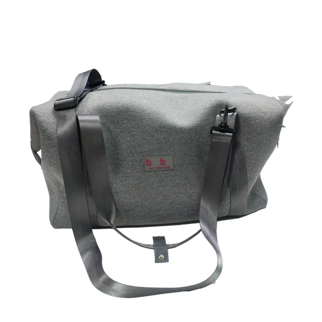 

Custom Travel Gym Bag Large Storage Carry Travelling Neoprene Duffle Bag, Black, gray custom