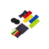 Resistance Bands 12 inch Set of 5 and Set of 2 Core Sliders Double Fitness Sliding Gliders Workout Discs for Home Gym, Yoga