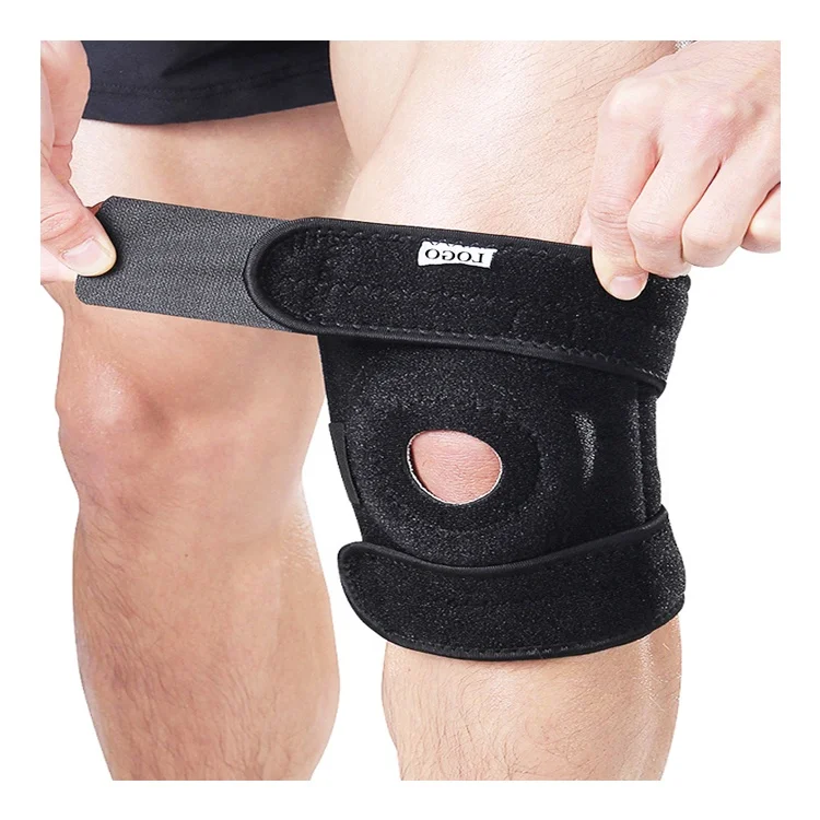 

Soft and comfortable knee support fully adjustable knee support, Black