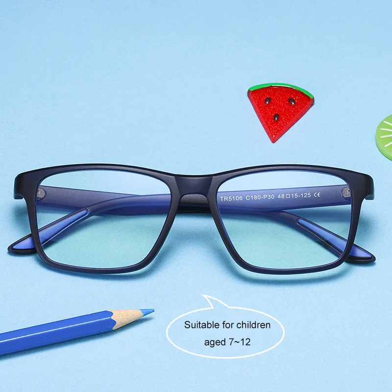 

2021 unisex TR90 children eyeglasses blue light blocking kids computer glasses