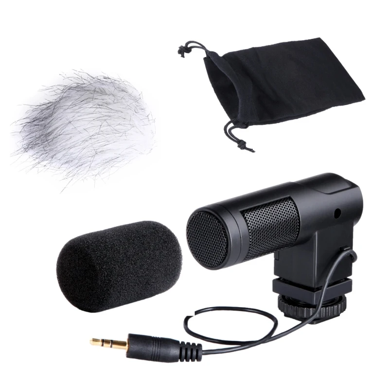 

Dropshipping Customized Logo BOYA BY-V01 Stereo X/Y Condenser Microphone for Smartphones DSLR Cameras