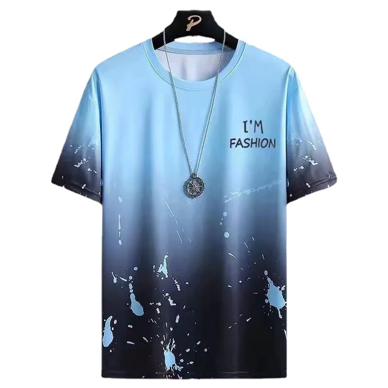 

2 Piece Printing Sweatsuit Set Short Sleeve Men Summer Casual Sportswear Shorts Set
