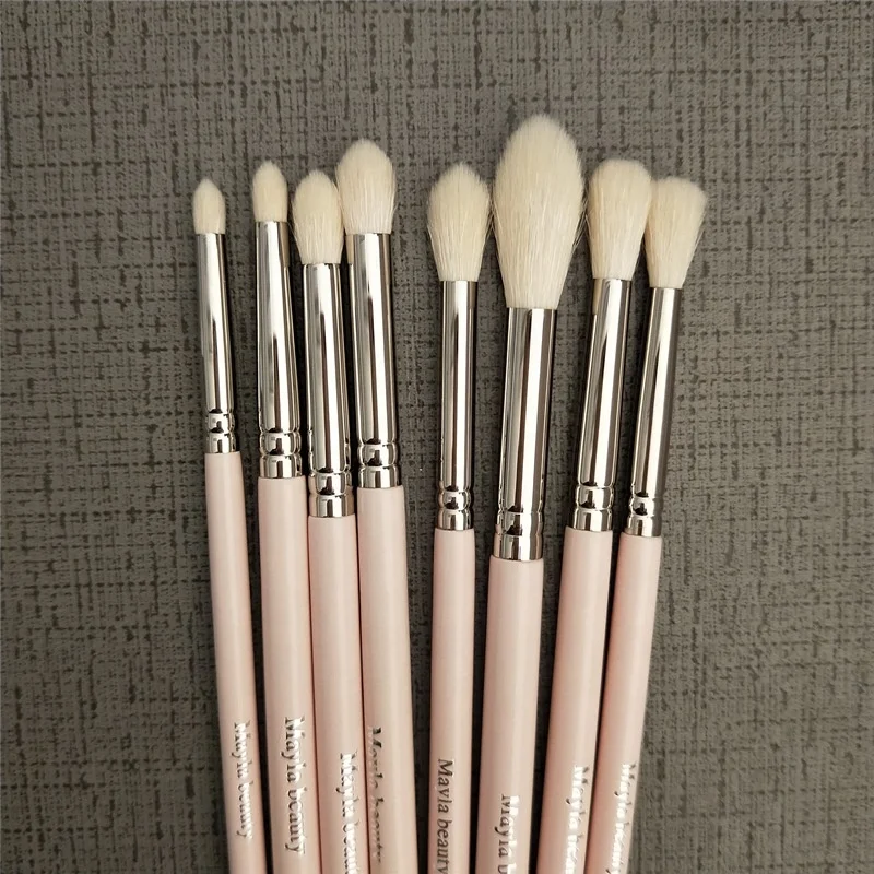

Professional Eye Shadow Makeup Brushes Set Blending Crease Pencil Brush Private Logo, Customized color