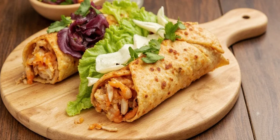 Fresh Ingredients for Thai Chicken Wrap