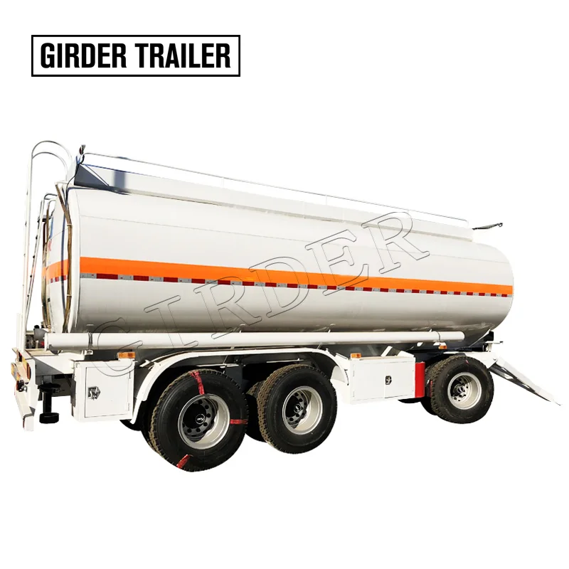 

Semi trailer optional tri axles 27000 liters fuel oil storage tanker draw bar full trailer for sale