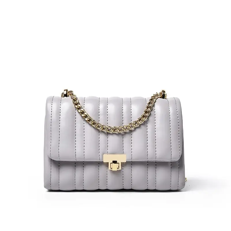 

Factory Direct Wholesale Sac A Main Femme Stripe Women'S Shoulder Bags Mini Handbag Women Crossbody Bag Leather