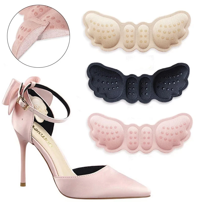 

Women Insoles for Shoes High Heels Butterfly Adjust Size Heel Liner Grips Protector Sticker Pain Relief Foot Care Insert Cushion