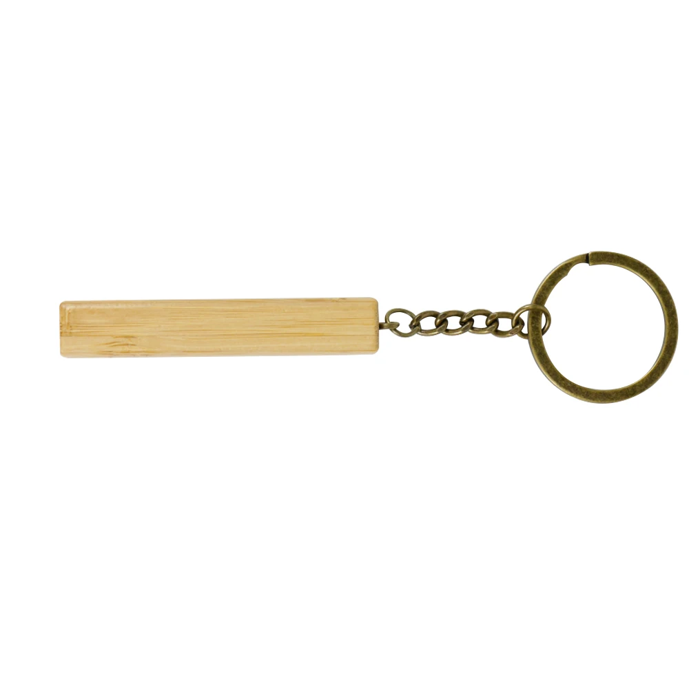 

Custom laser logo wooden keychains factory Fast Delivery Wood Bar Key Chain Custom Keychain Best Price