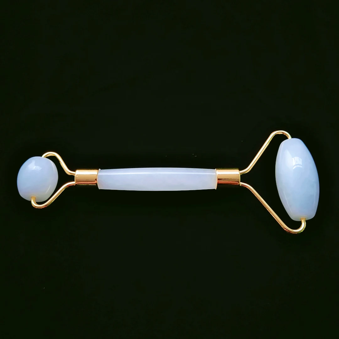 

Private Logo Customized Facial Body Massage Natural Opalite Jade Roller for collection