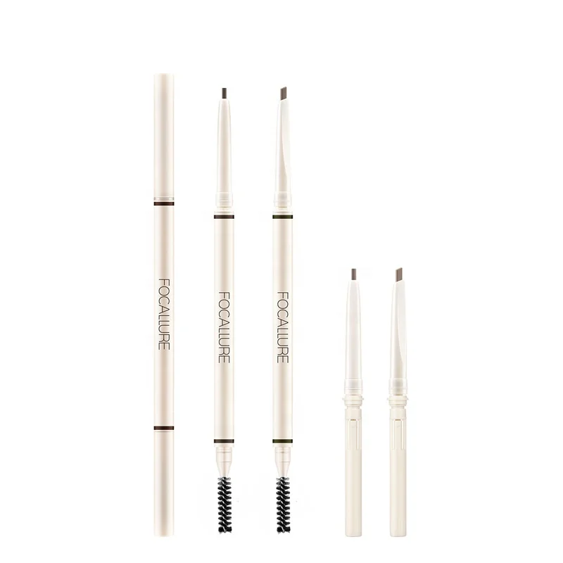 

FOCALLURE New Style Cosmetic Makeup 4 Colors Thin Pencil Eyebrow-Pen Eyebrow Pen Waterproof Best 2019, 4 colors for choose