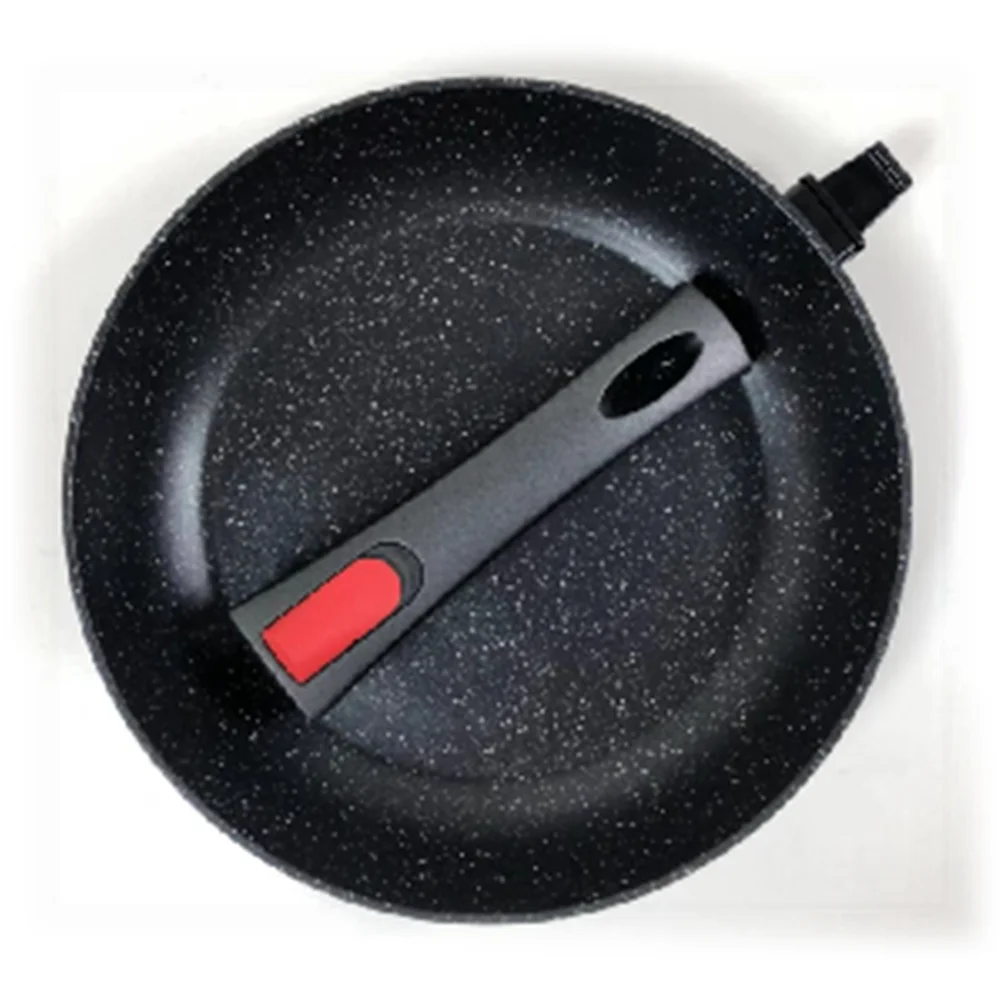 

28cm Forged Aluminum frying pan with detachable handle and black non stick coating