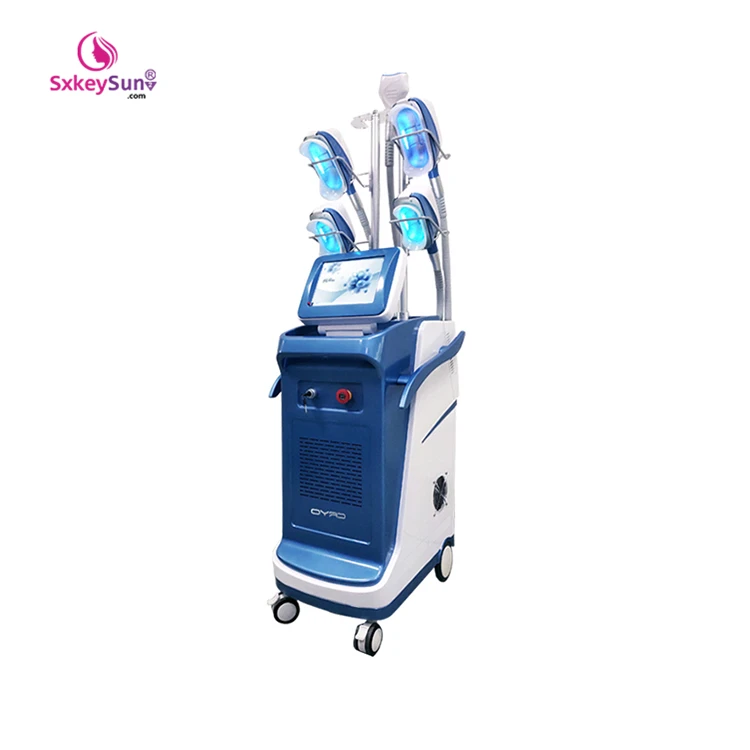 

Cryolipolysis 360 apparatus four cryo handles+double chin cryo handles slimming fat freezing