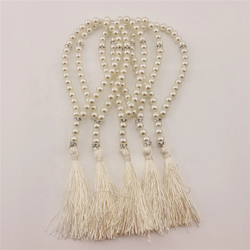 33 glass pearl prayer beads