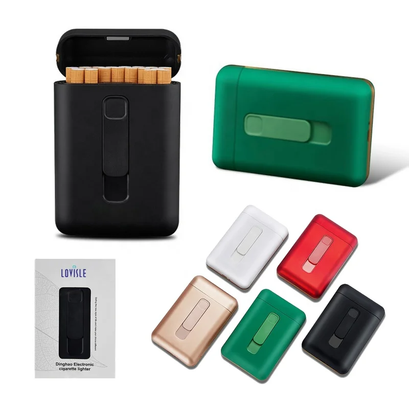 

lovisle tech cigarette holder case with built in usb lighter