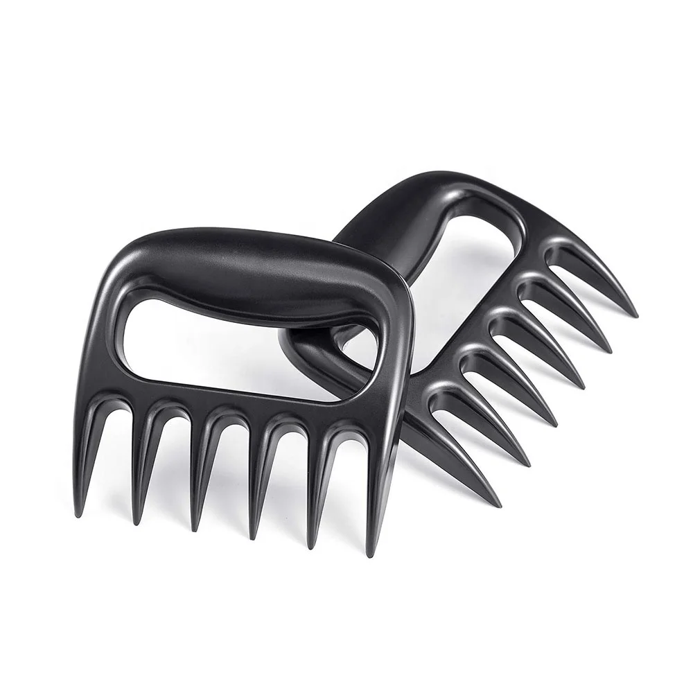 

Garra De Urso Plastic Durable Grill Bbq Tools Pulled Pork Bear Meat Shredder Fork Claws, Black