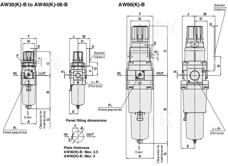 Smc Aw20 Aw60 Air Filter Regulator Aw20kb Aw60kb Filter Regulator