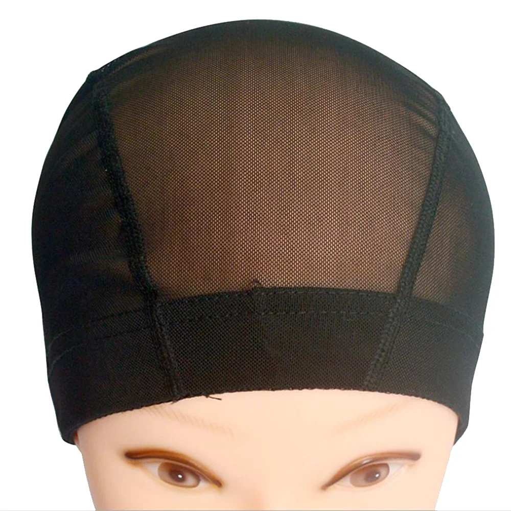 

Stretch Mesh Spandex Net Dome Cap Plastic Black Spandex Dome Wig Caps For Making Wigs