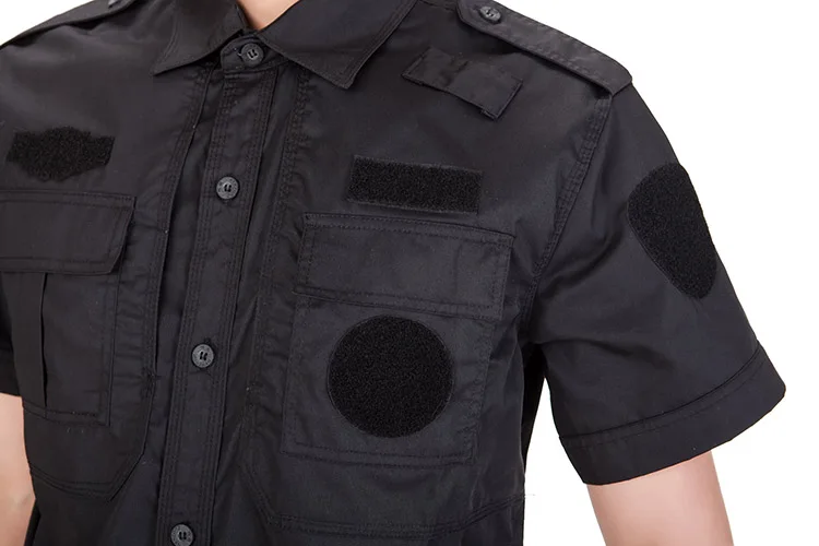 100 Cotton Security Guard Uniforms Clothes Security Custom Blue Black