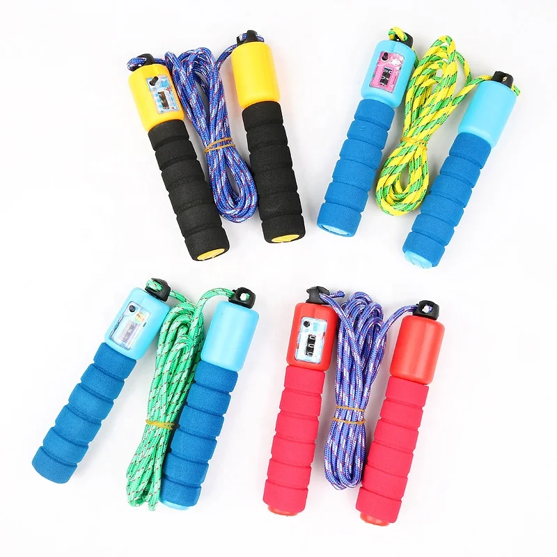 

Sponge Handle Outdoor Exercise Fitness Adult Children Count Skipping Rope, Customized