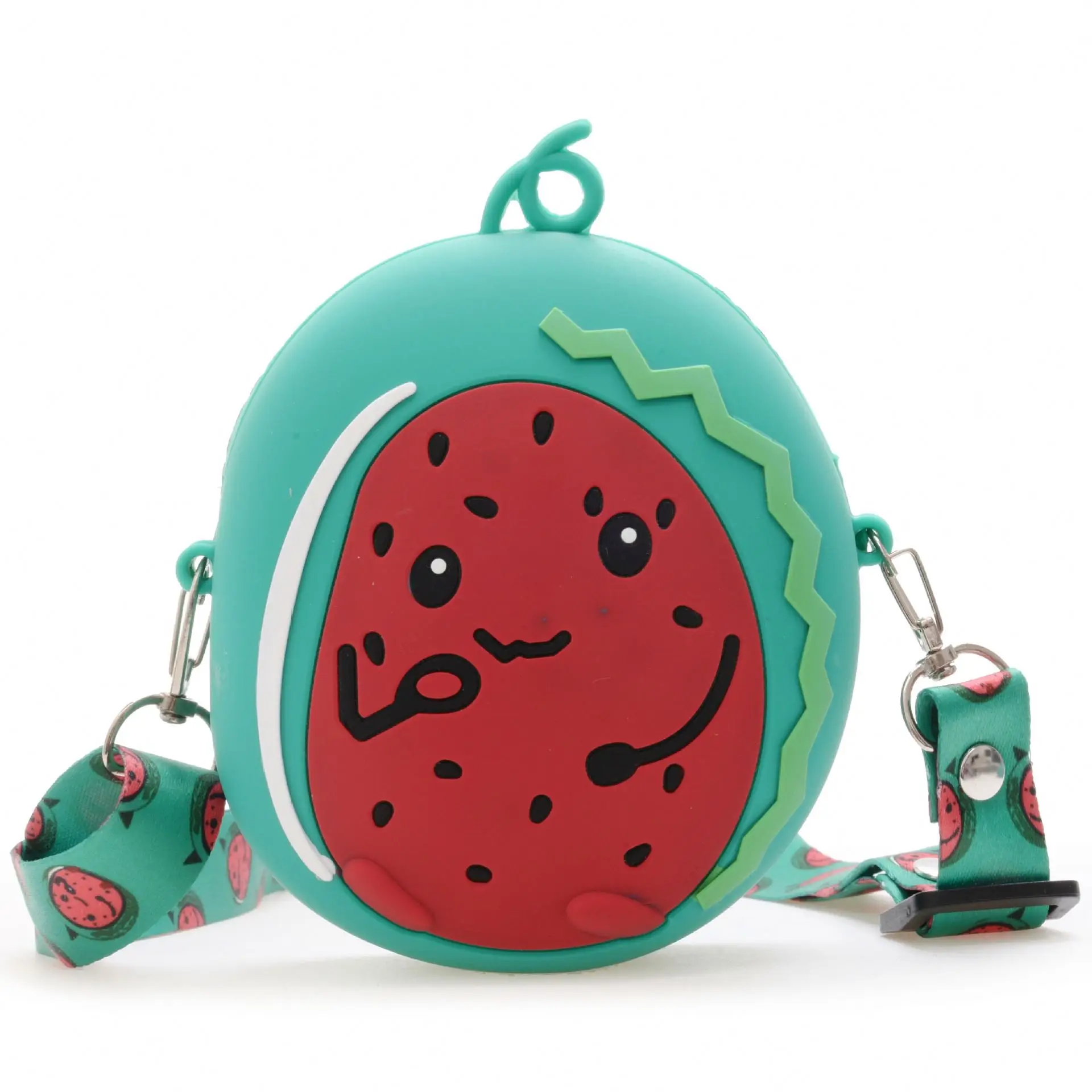 

2021 toddler girl purses Cute cartoon fruit shape children's mini coin purse silicone fruit kid purses